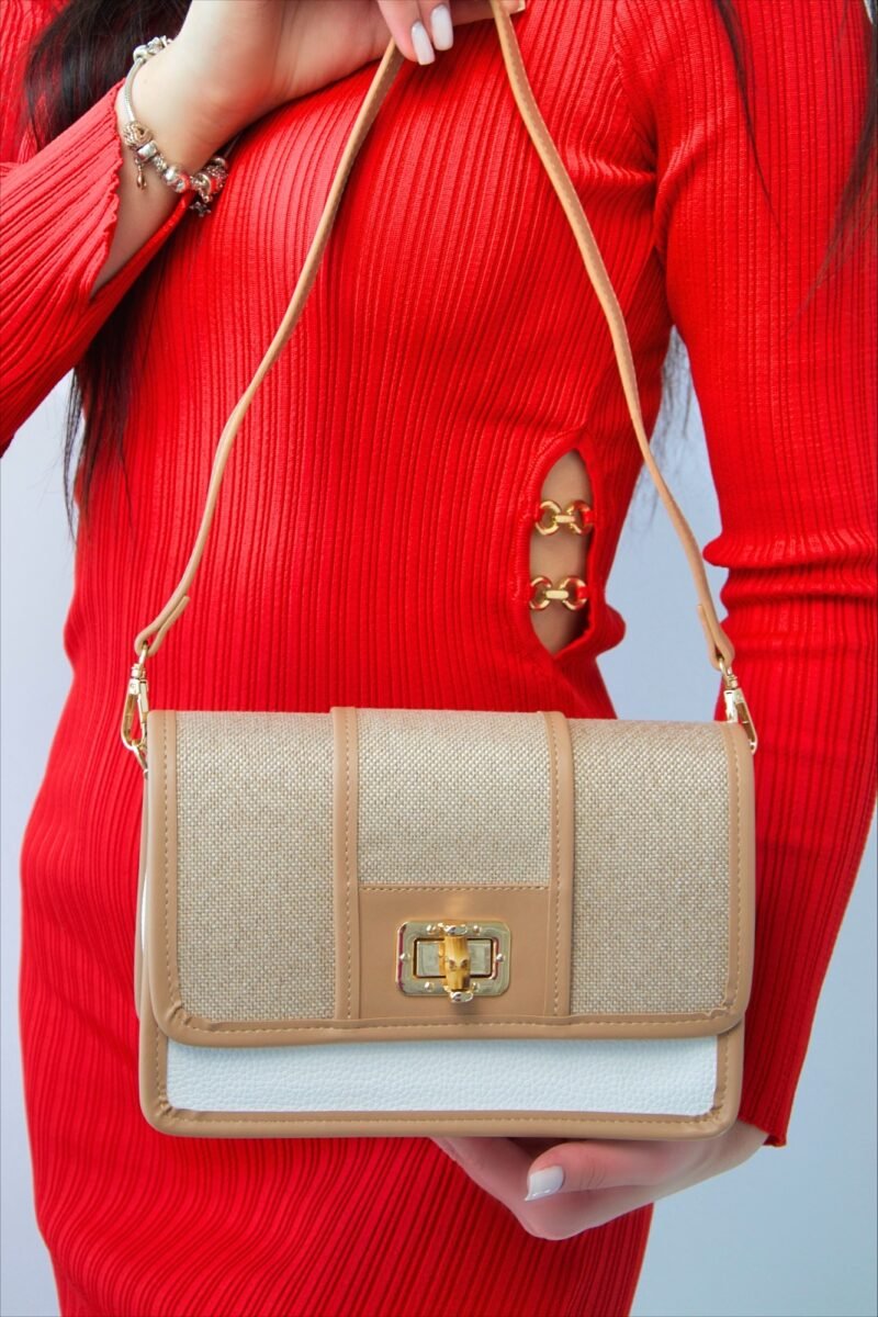 Originele Aron Atelier damestas – schoudertas Sienna Powder Aron tas damestas