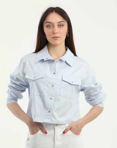 Blauw blouse